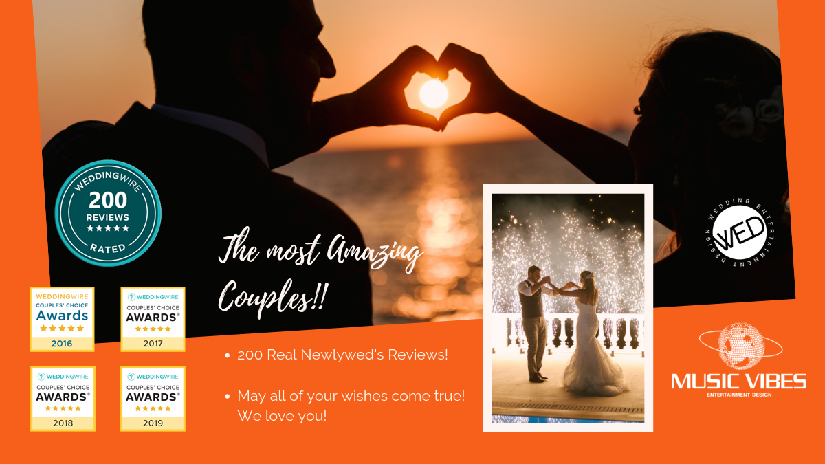 Our new Success! We have reached, two hundred (200) Real Couple’s Reviews on Wedding Wire